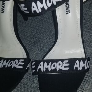 Rare Fashion Nova White Amore Heels